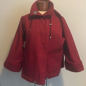 Marla Wynne XS Red Canvas Jacket